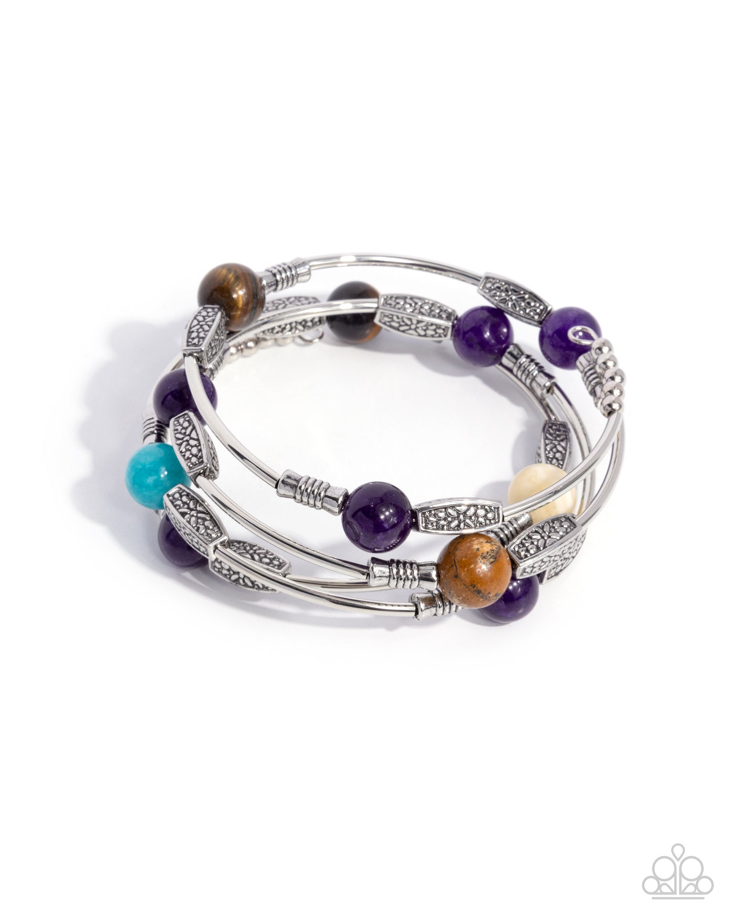 From Start to Finish Purple Coil Bracelet - Jewelry by Bretta