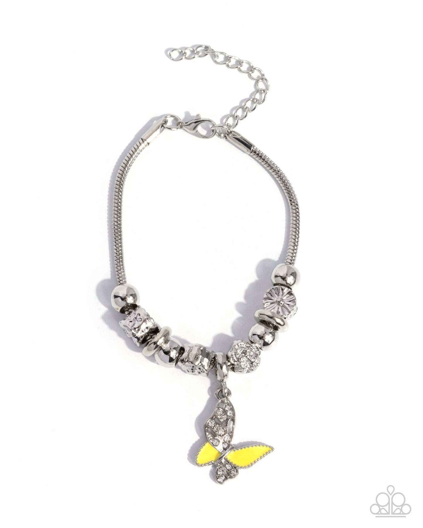 Luminescent Landing Yellow Butterfly Bracelet - Jewelry by Bretta