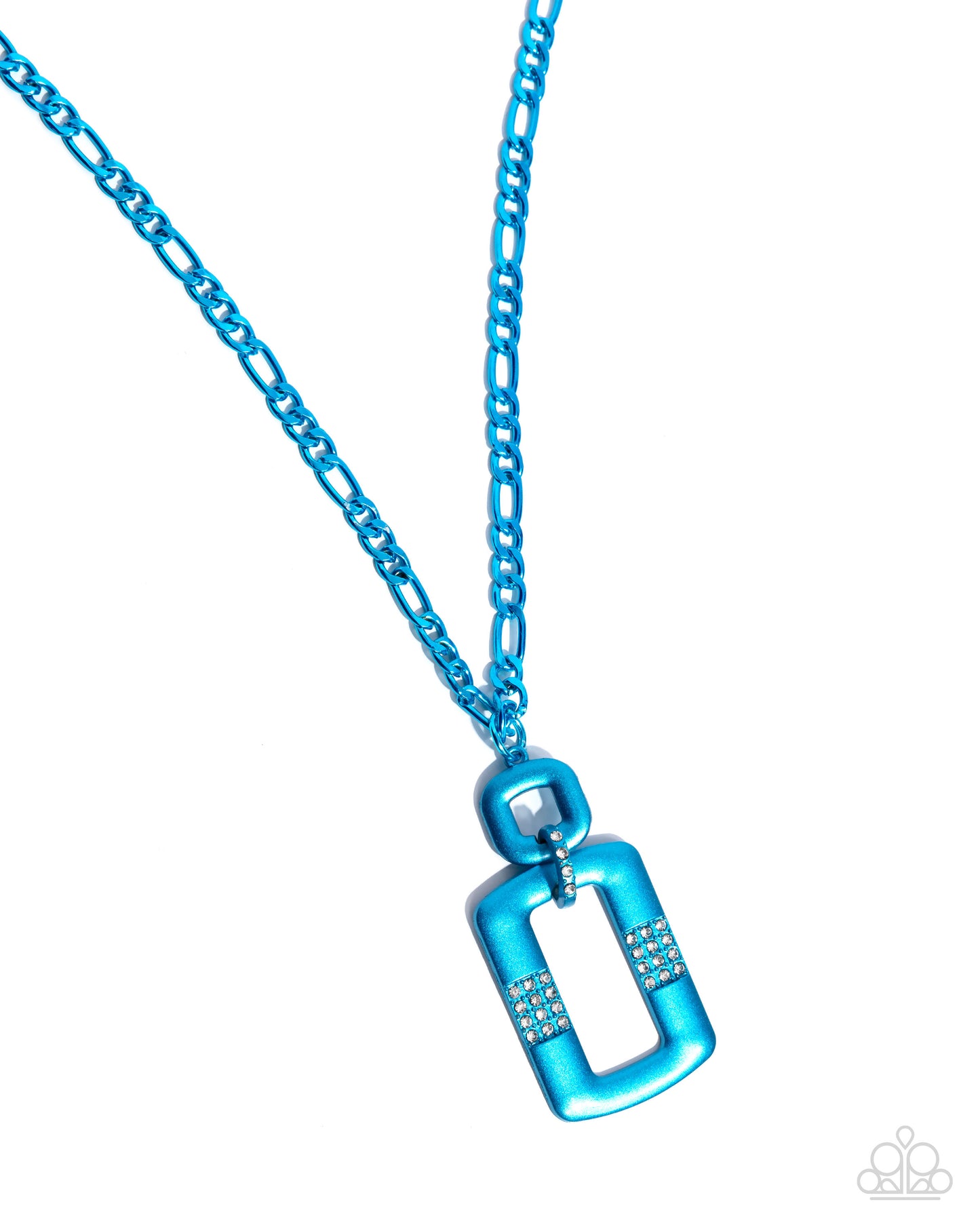 Metallic Movement Blue Necklace - Jewelry by Bretta