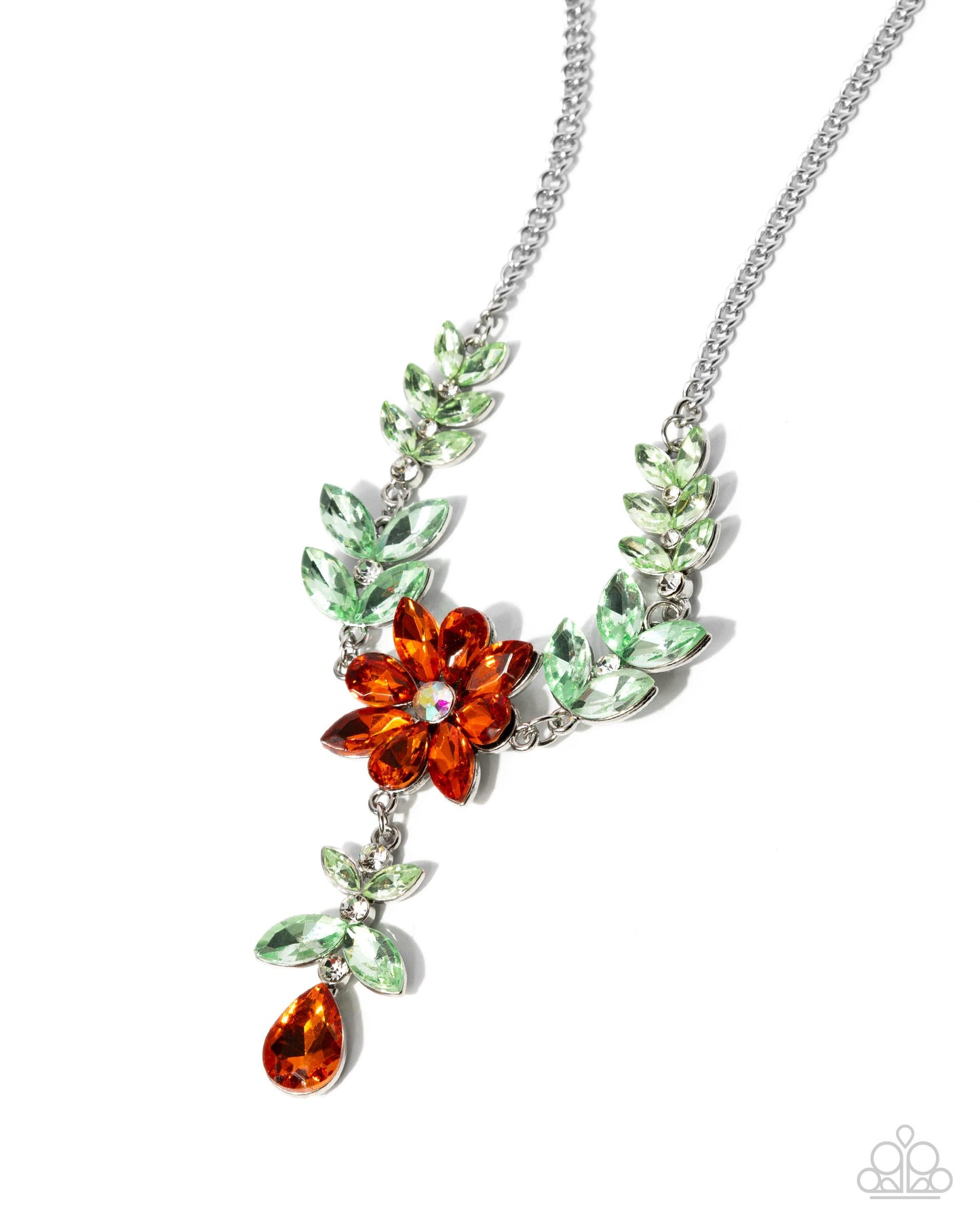 Bouquet Backdrop Orange Necklace - Jewelry by Bretta