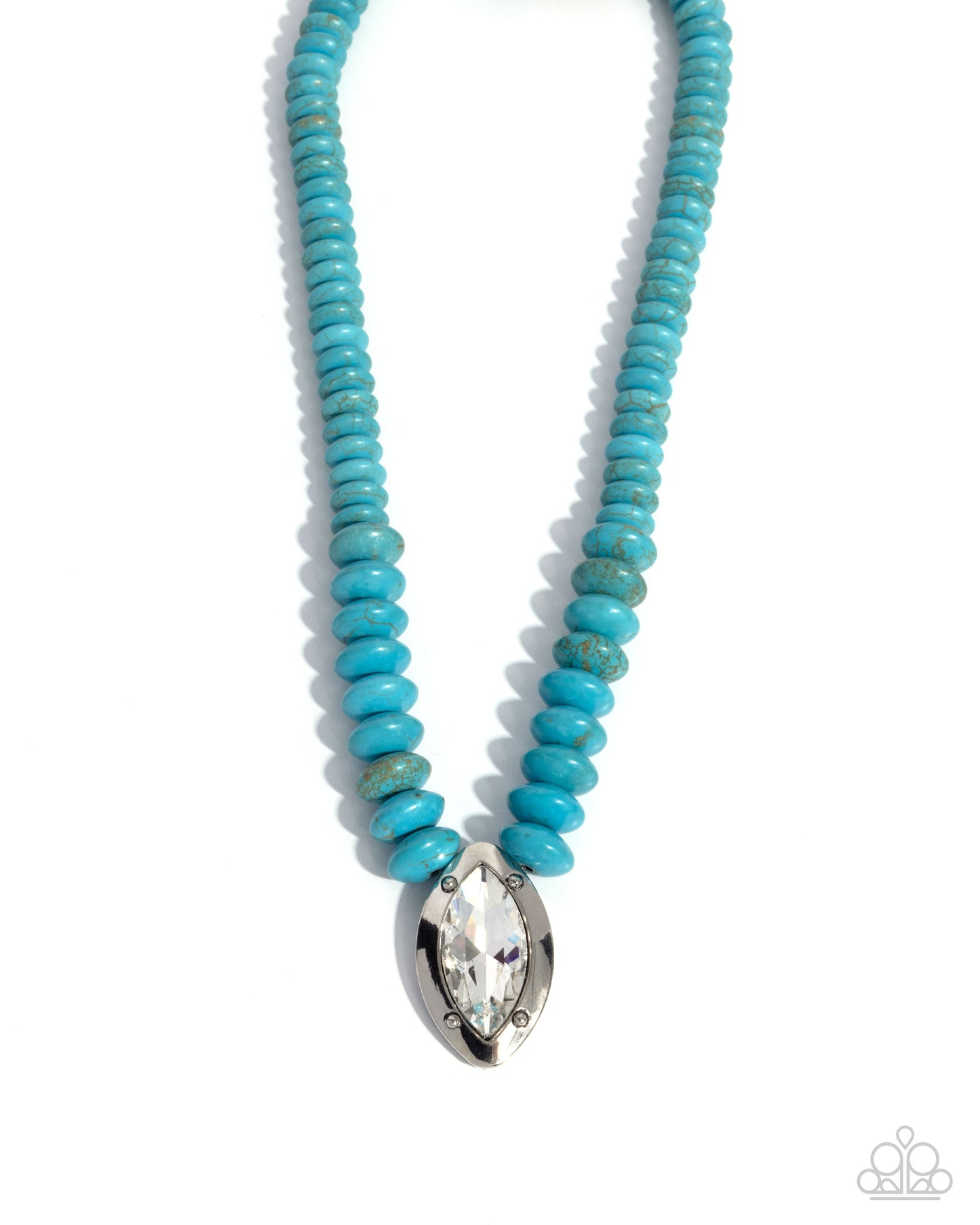 Visionary Venture Blue Necklace - Jewelry by Bretta