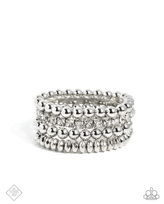 Confined Character White Bracelet - Jewelry by Bretta
