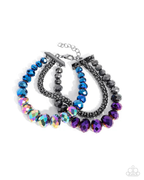 Truth Be BOLD Multi Purple Bracelet - Jewelry by Bretta