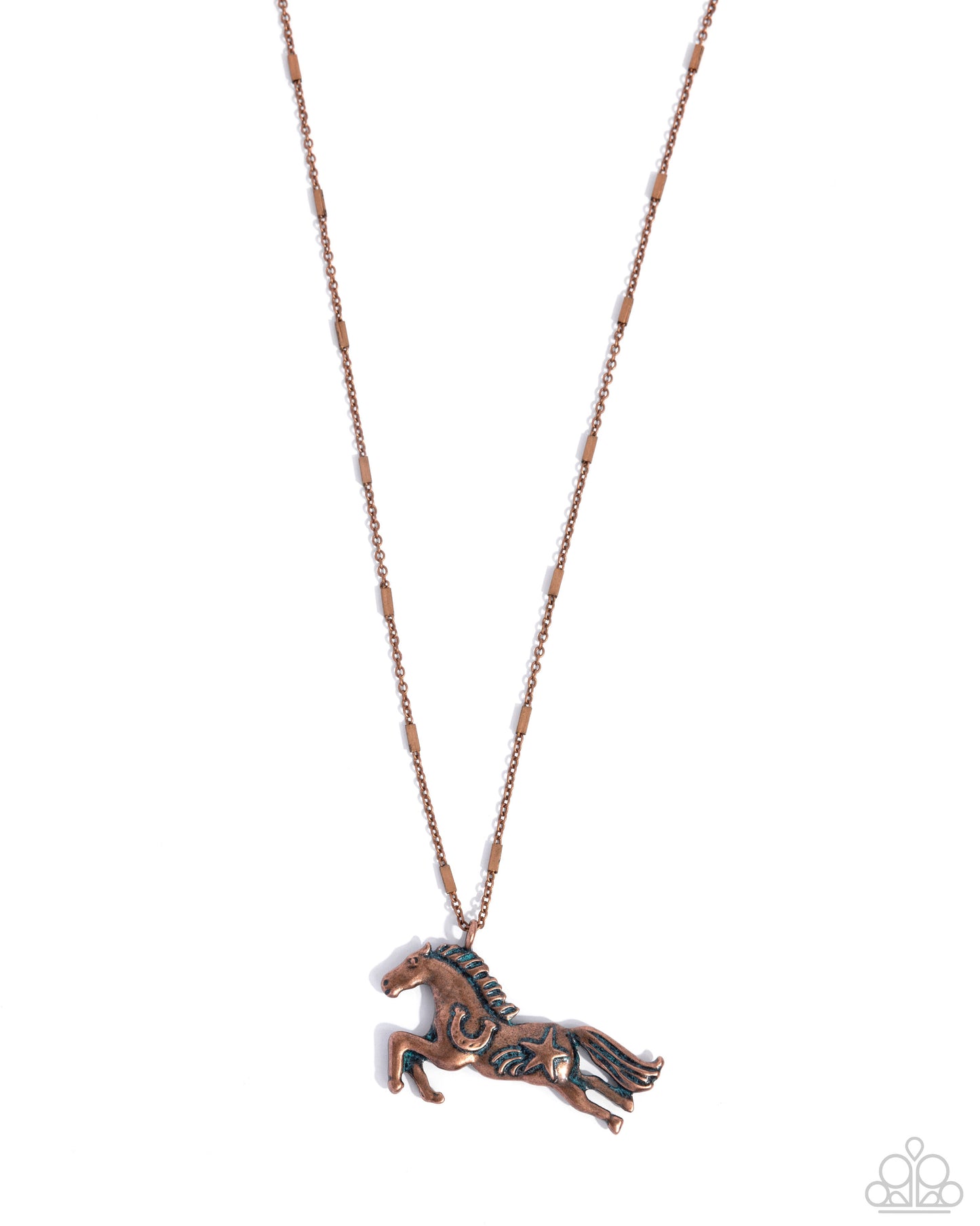 Stallion Spotlight Copper Horse Necklace - Jewelry by Bretta