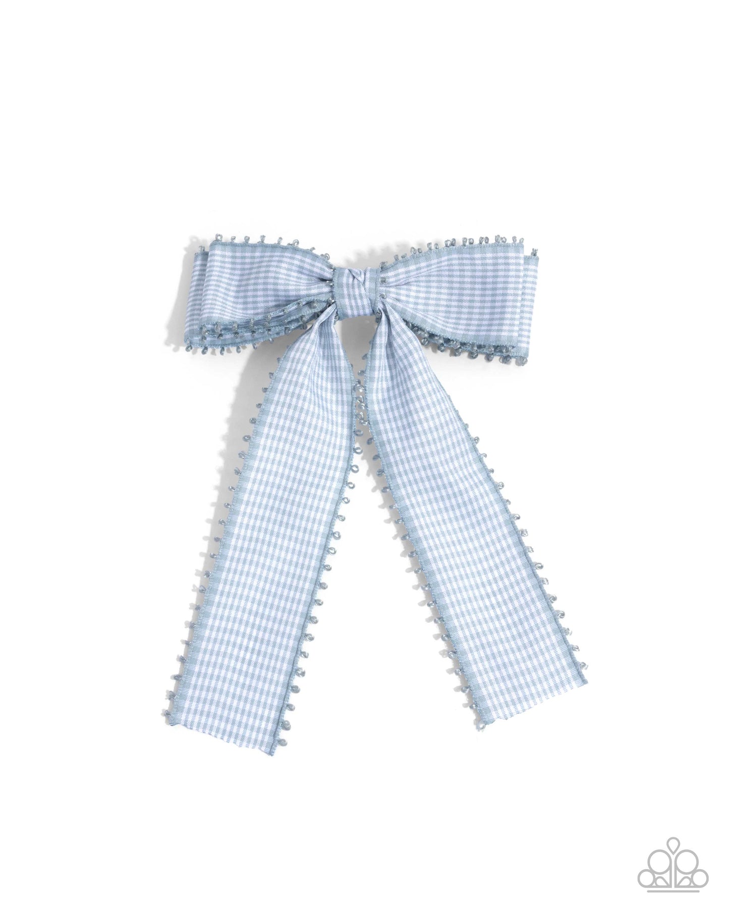 Checkered Chic Blue Hai Bow - Jewelry by Bretta