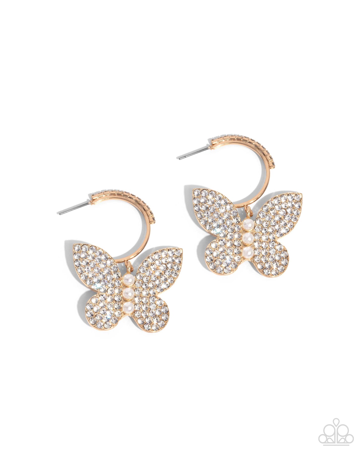 Butterfly Boundary Gold Earrings - Jewelry by Bretta