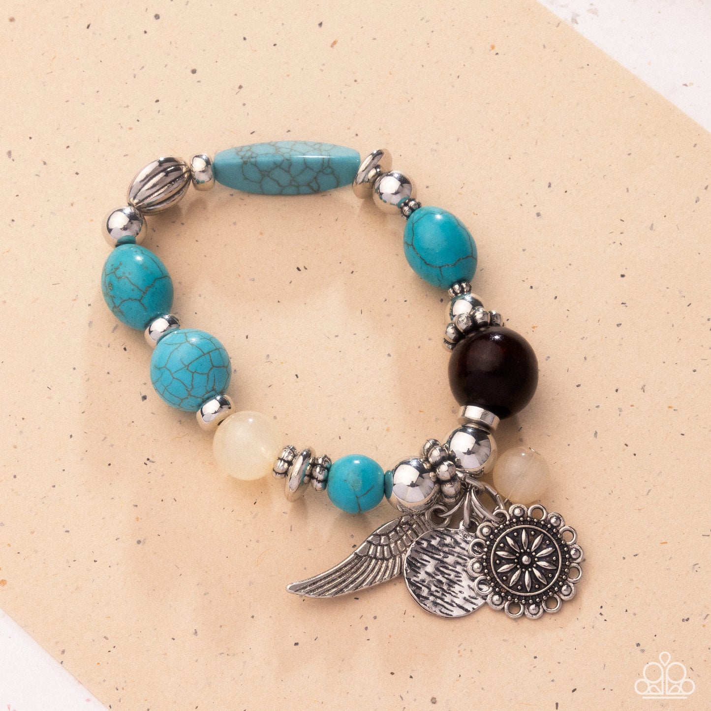 Earthy Eclecticism Blue Bracelet - Jewelry by Bretta