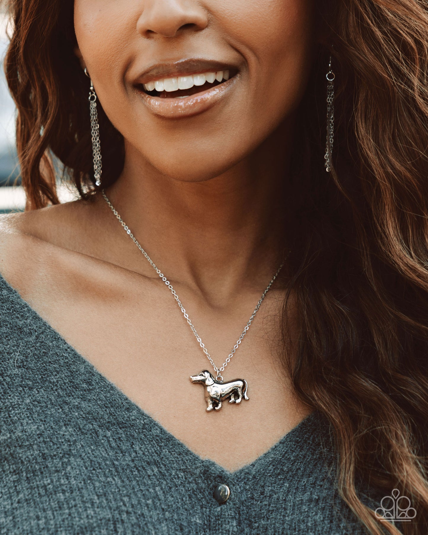 Darling Dachshund Silver Necklace - Jewelry by Bretta