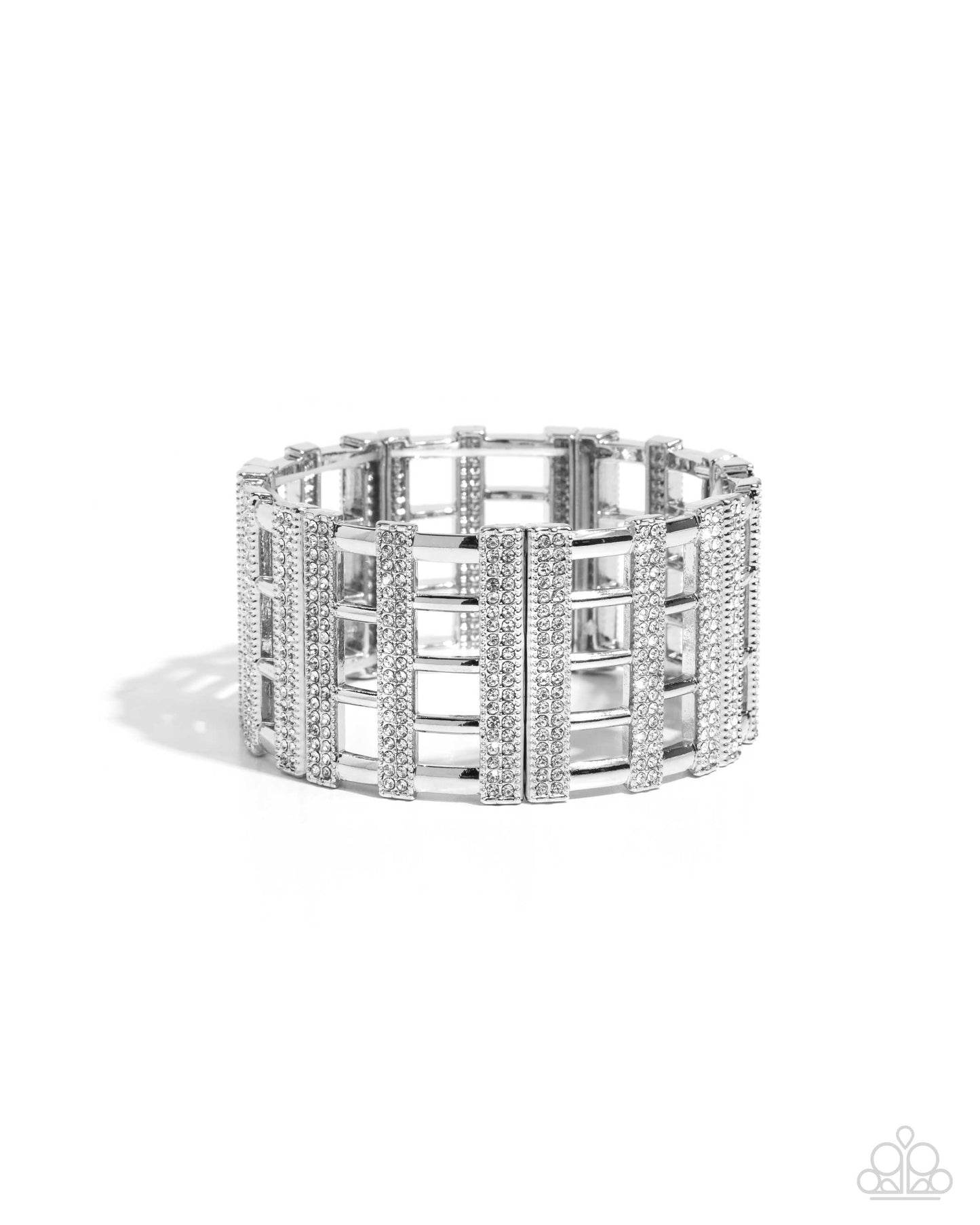 Vertical Vanity White Bracelet - Jewelry by Bretta
