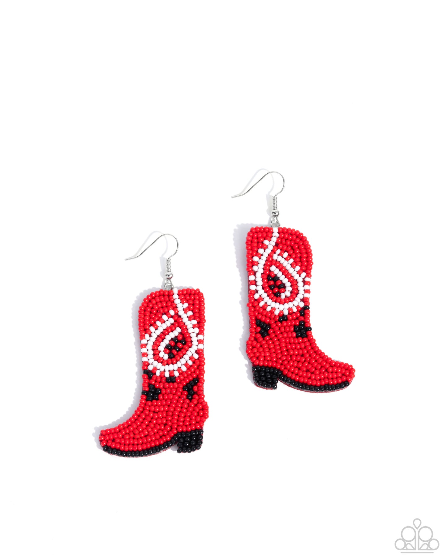 Western Webbing Red Earrings - Jewelry by Bretta