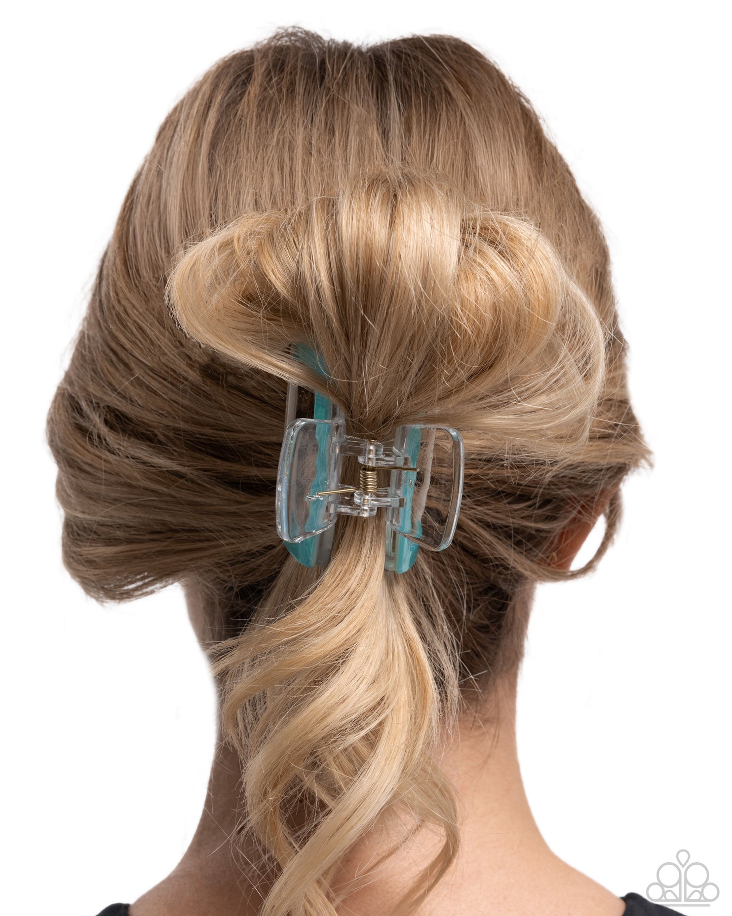 Transparent Texture Blue Hair Clip - Jewelry by Bretta