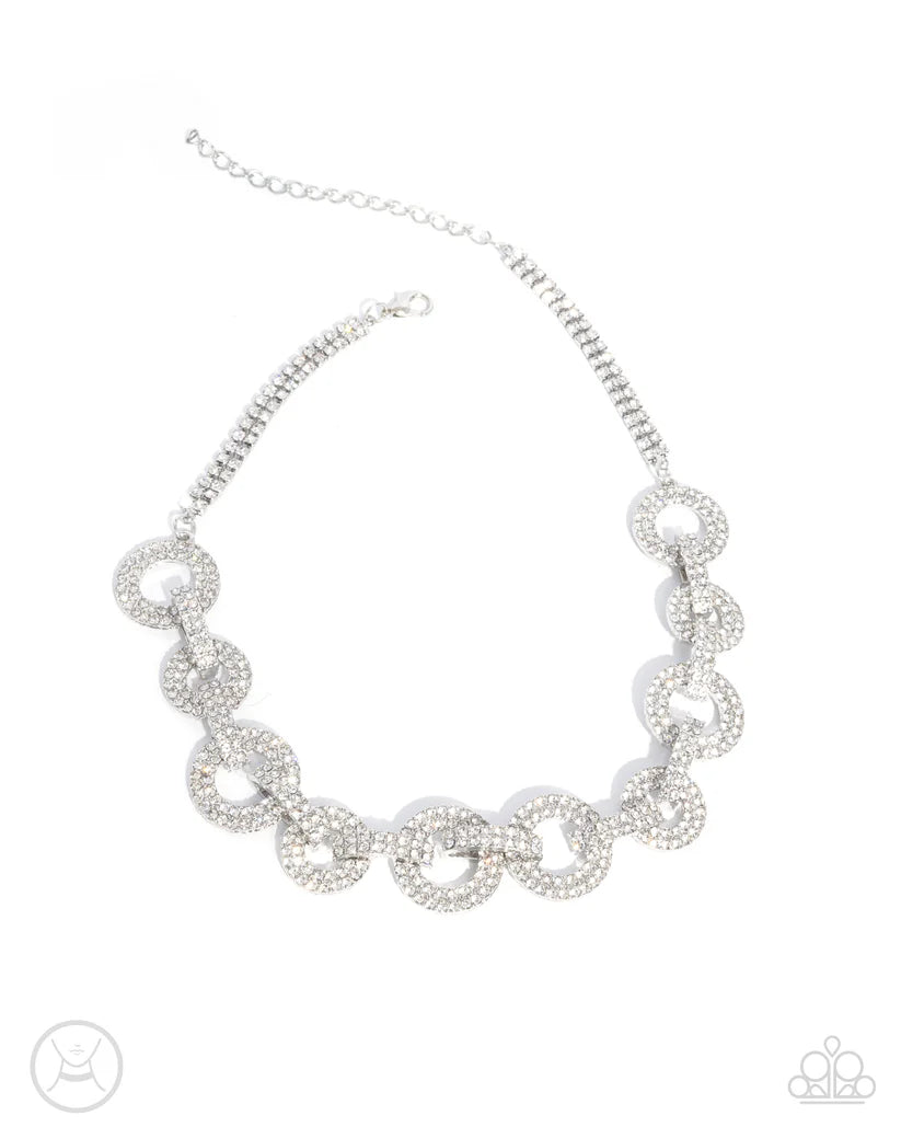 Elegant Embrace White Necklace - Jewelry by Bretta