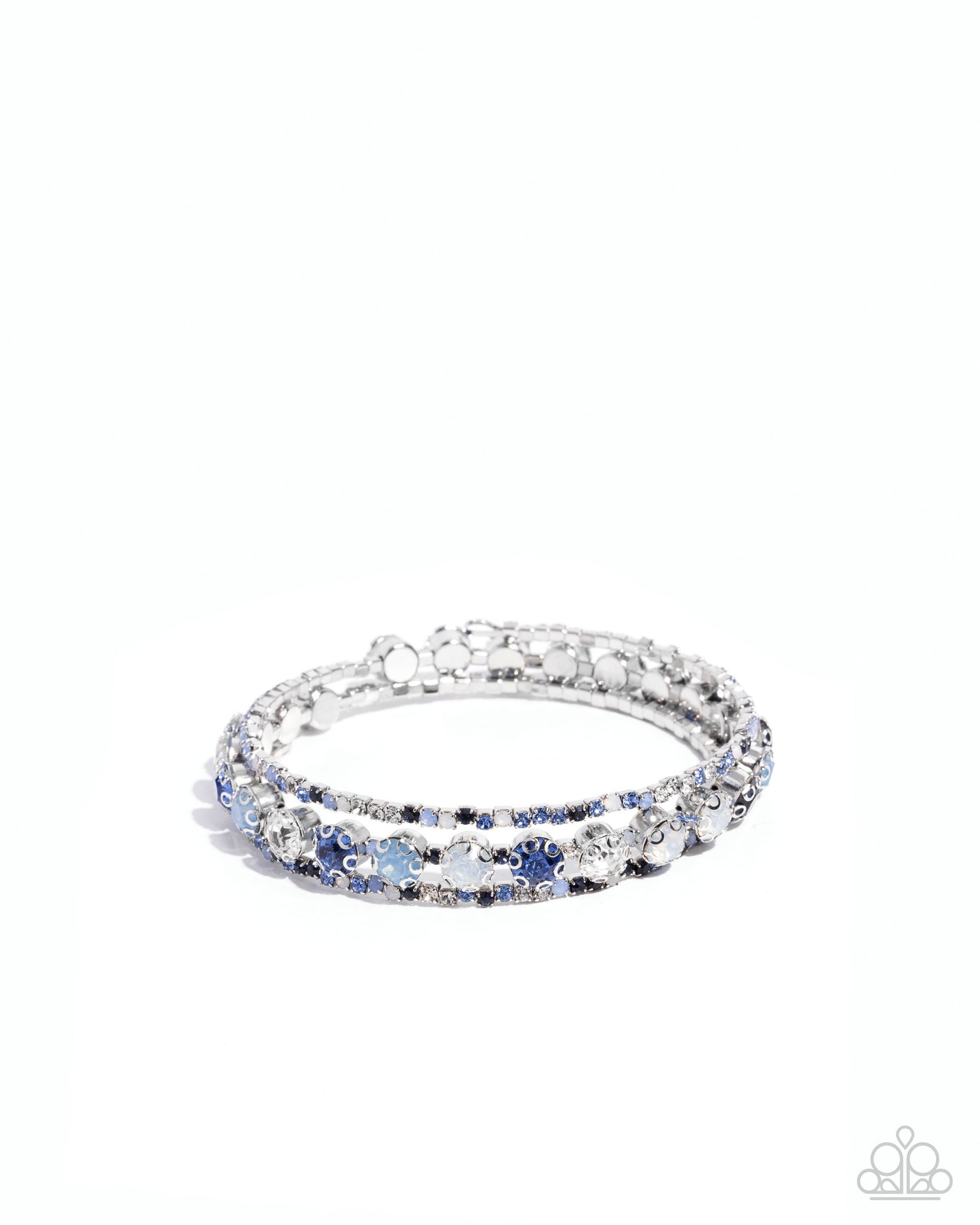 Shimmery Sample Blue Coil Bracelet - Jewelry by Bretta