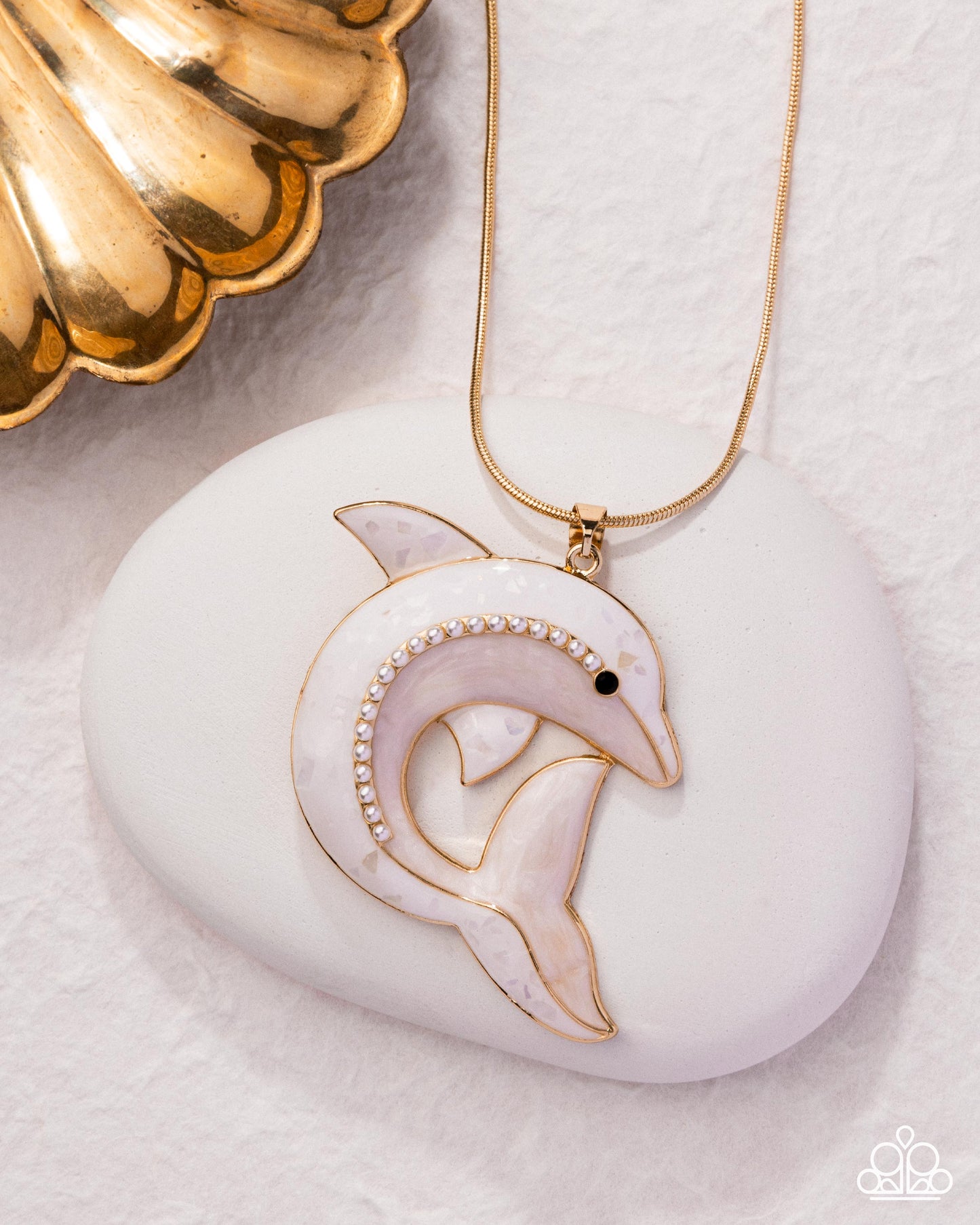 Dolphin Dive Gold Necklace - Jewelry by Bretta
