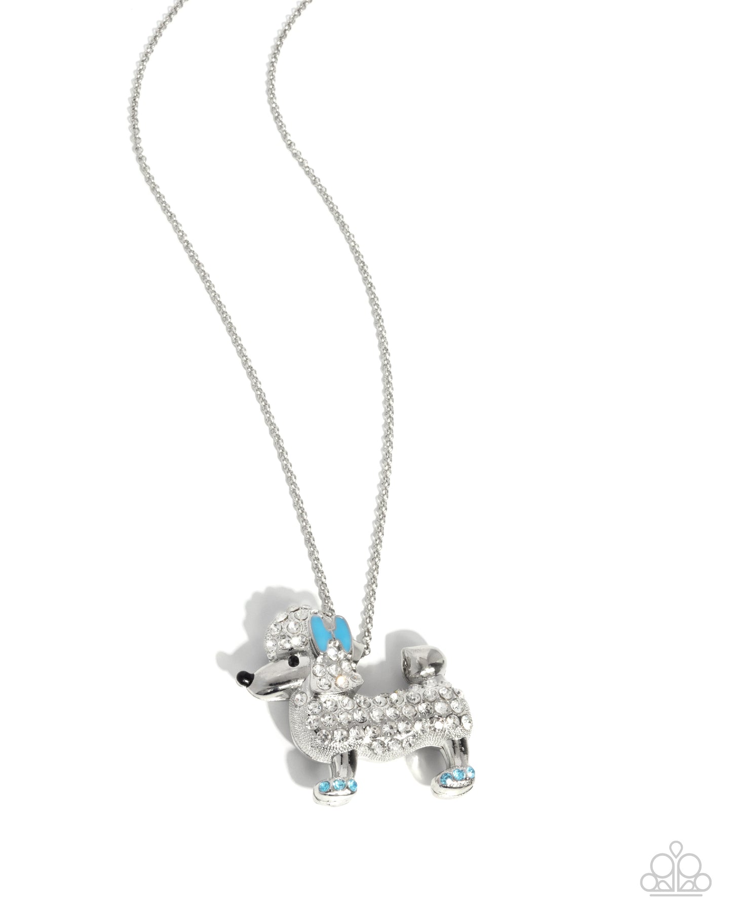 Poodle Pageantry Blue Necklace - Jewelry by Bretta