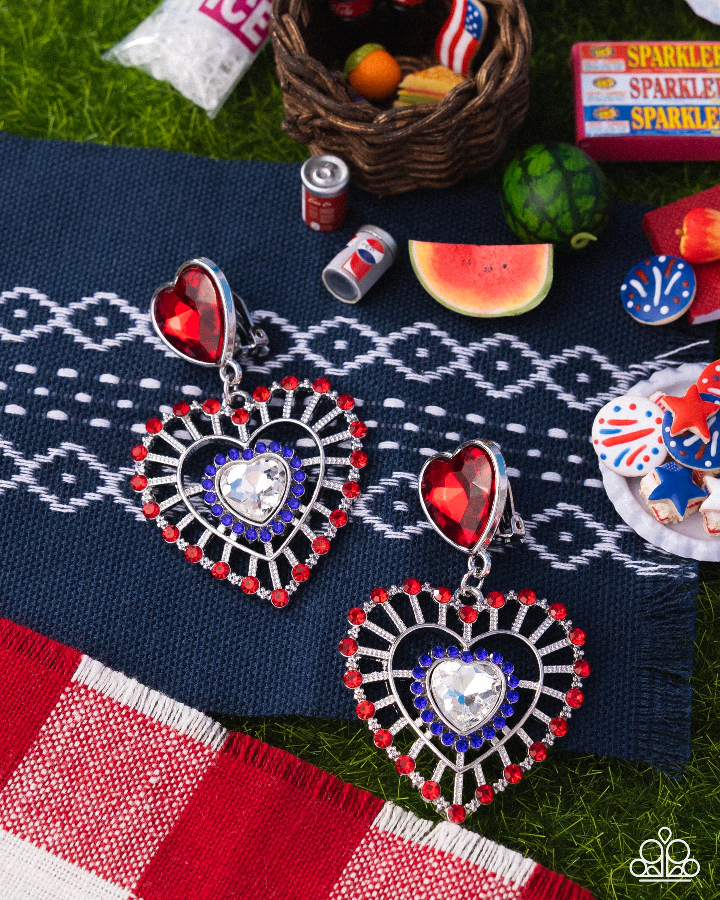 Patriotic Pattern Multi Earrings - Jewelry by Bretta