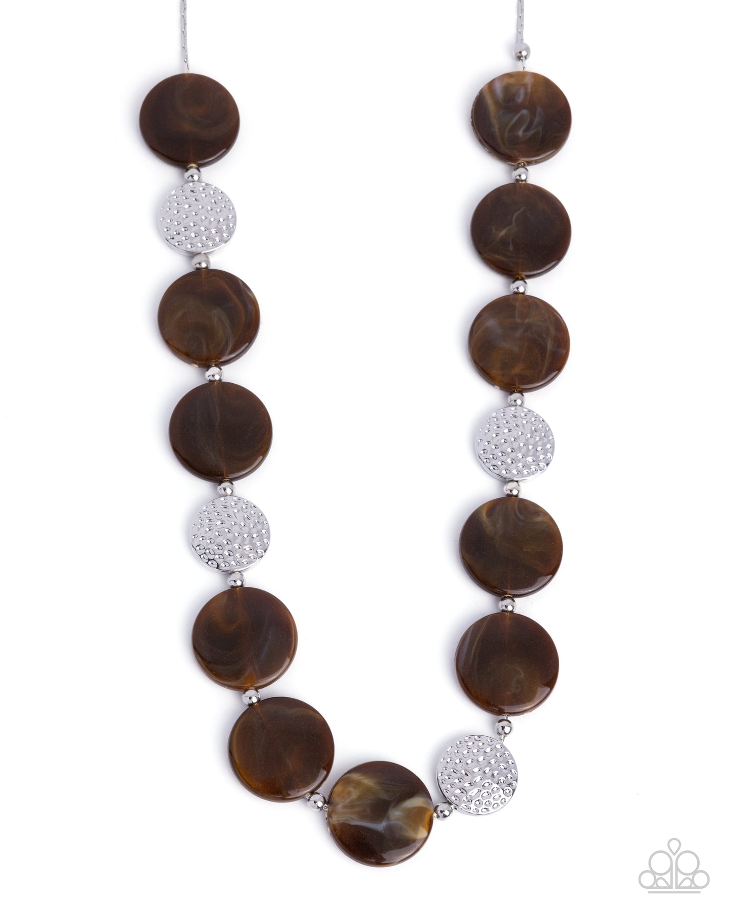 Swatch Shimmer Brown Necklace - Jewelry by Bretta