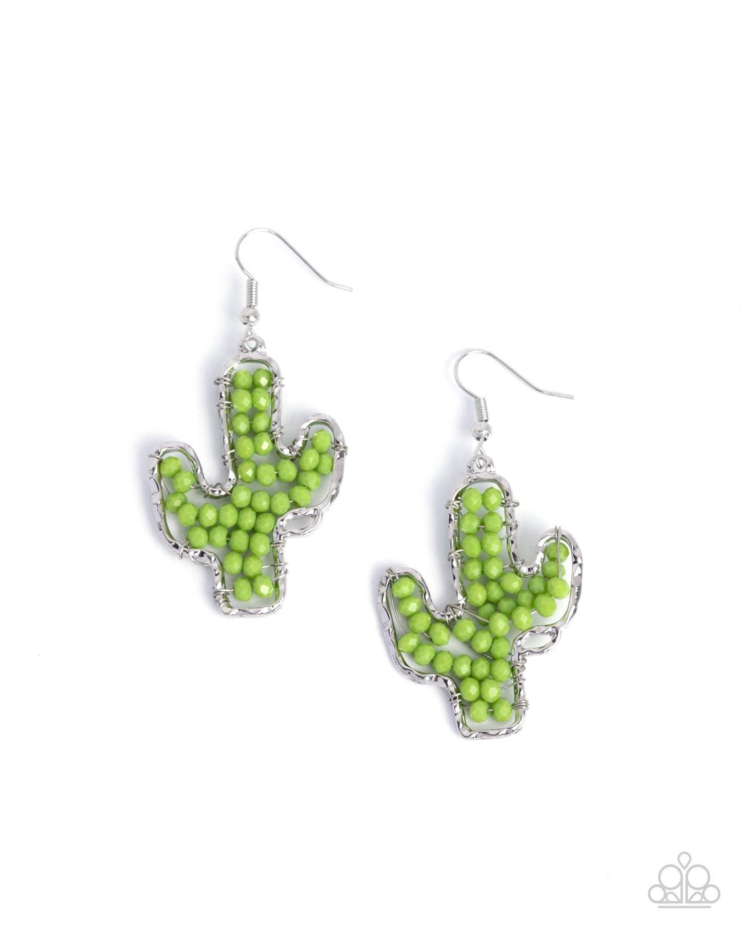Cactus Catwalk Green Earrings - Jewelry by Bretta