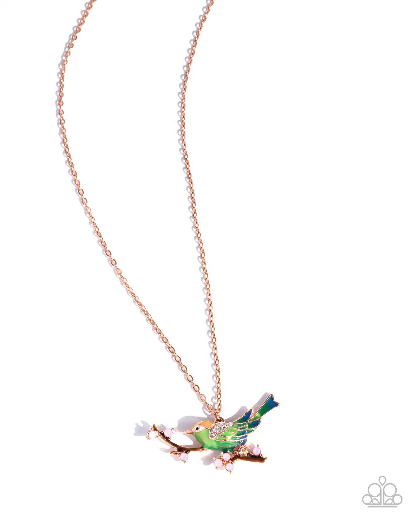 Painted Perch Copper Necklace - Jewelry by Bretta