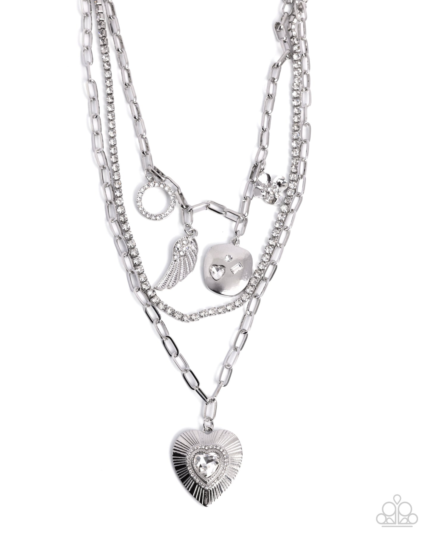 Angelic Ambition White Necklace - Jewelry by Bretta