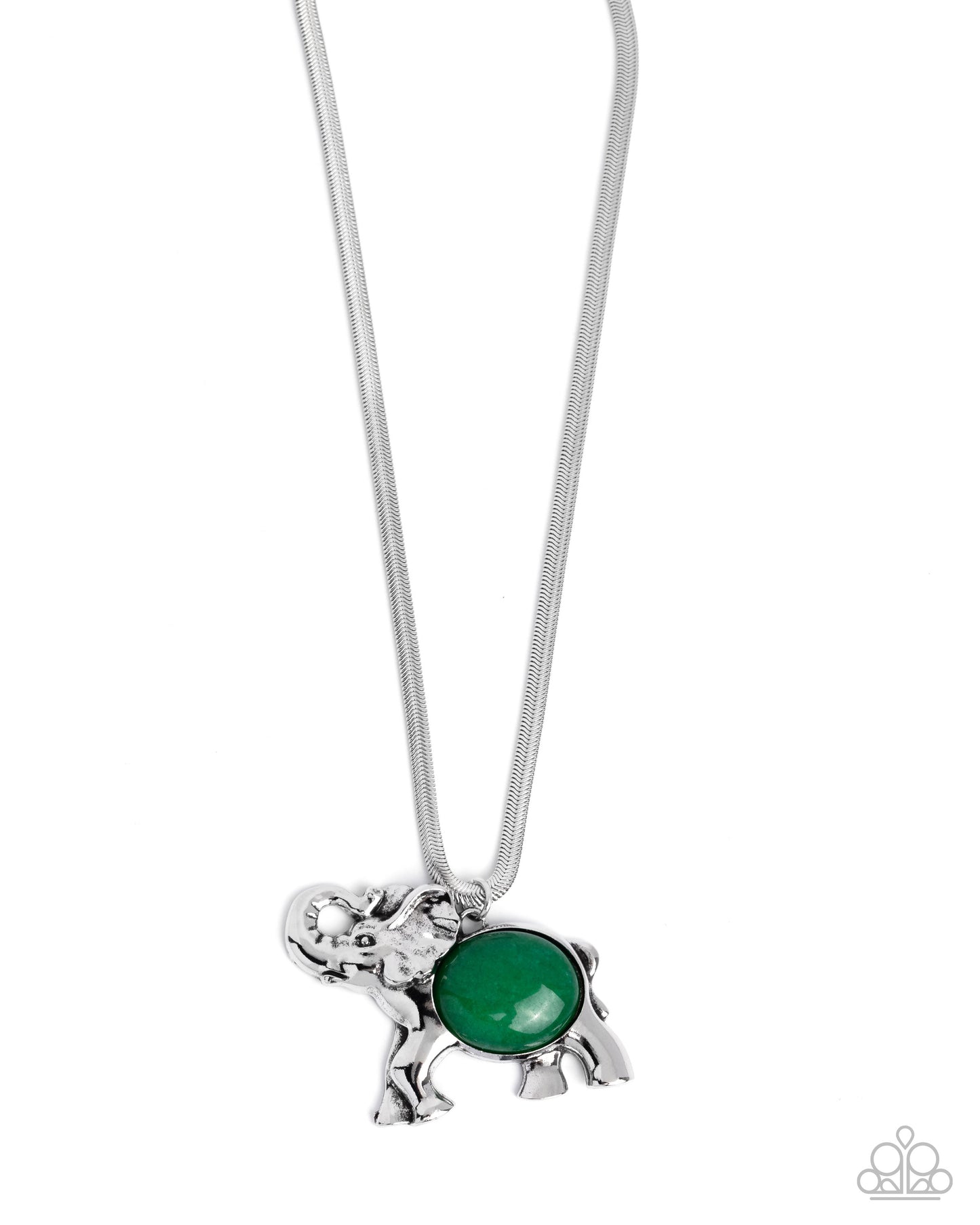 Empathetic Elephant Green Necklace - Jewelry by Bretta