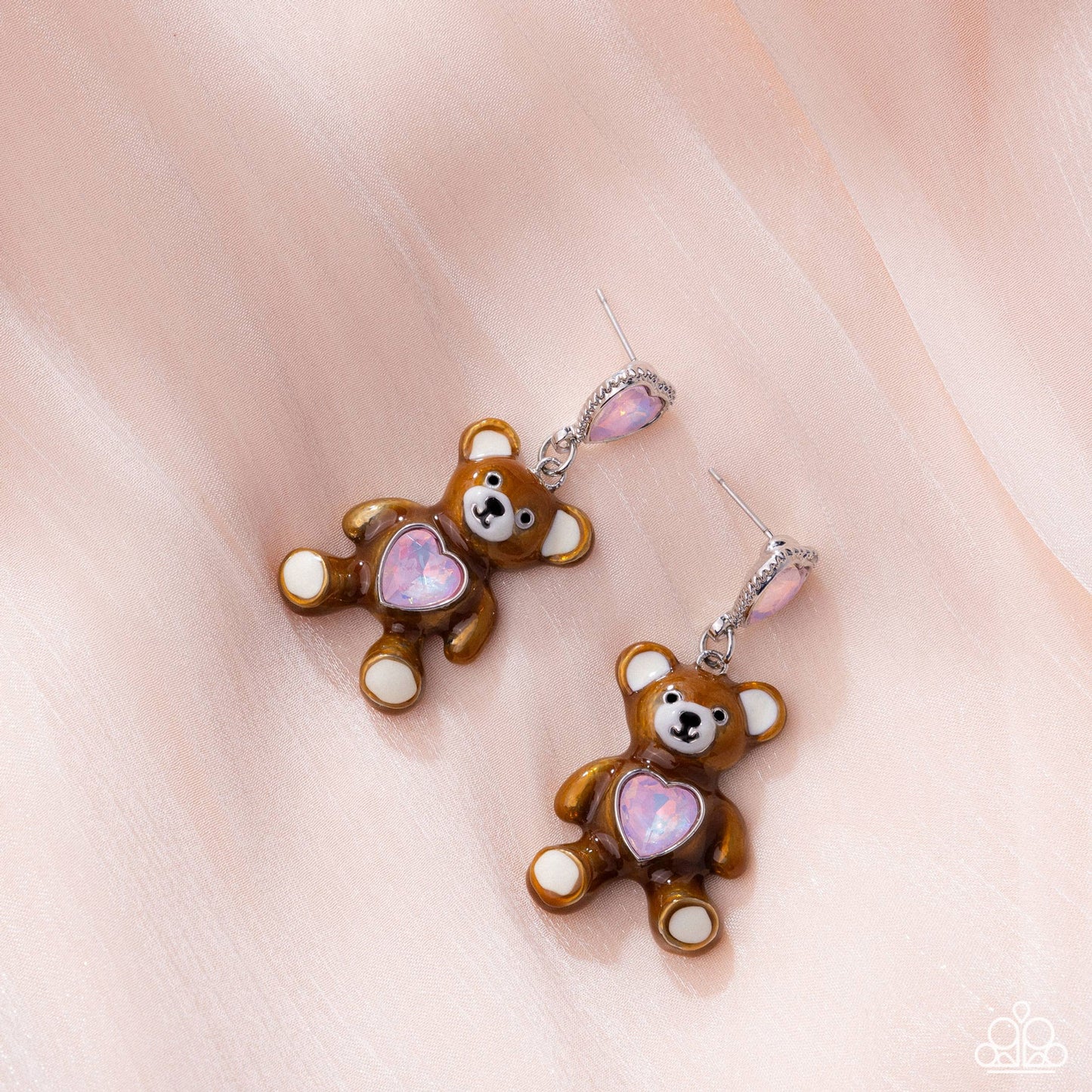 Traditional Teddy Pink Earrings - Jewelry by Bretta