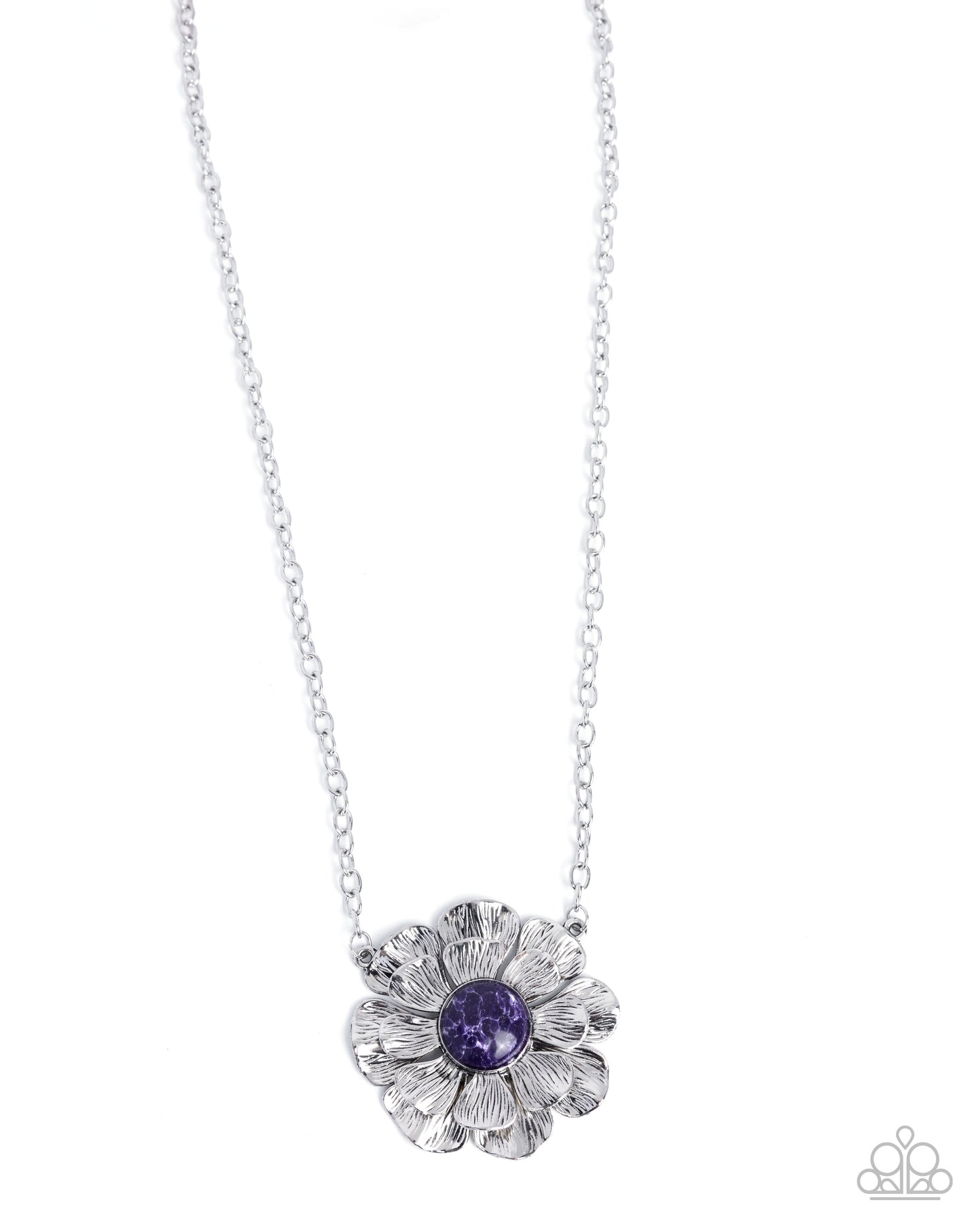 Floral Form Purple Necklace - Jewelry by Bretta
