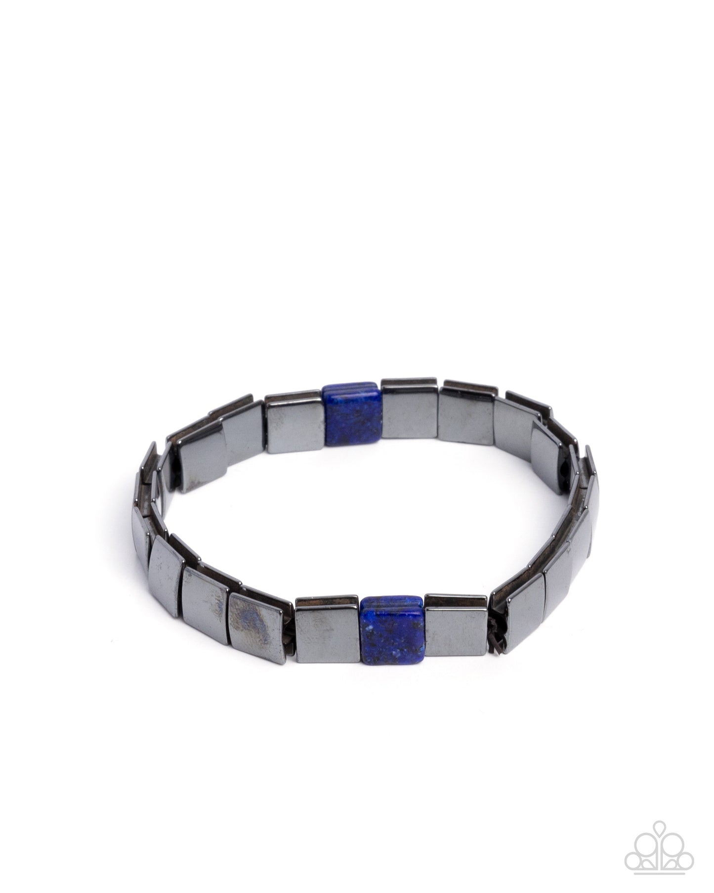Sporadic Squares Blue Bracelet - Jewelry by Bretta