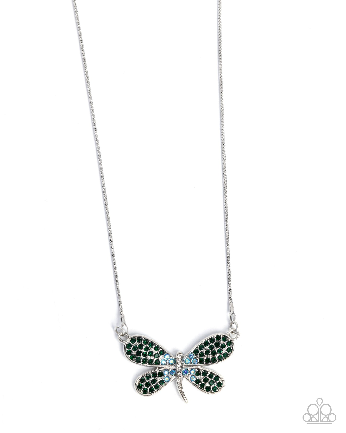 Dragonfly Direction Green Necklace - Jewelry by Bretta