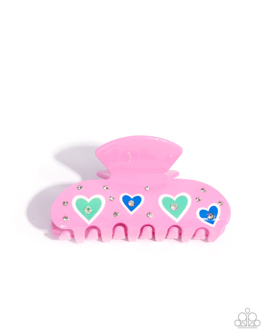Dating Delight Pink Hair Clip - Jewelry by Bretta
