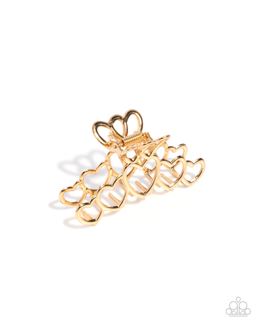 Youre Still The One Gold Hair Clip