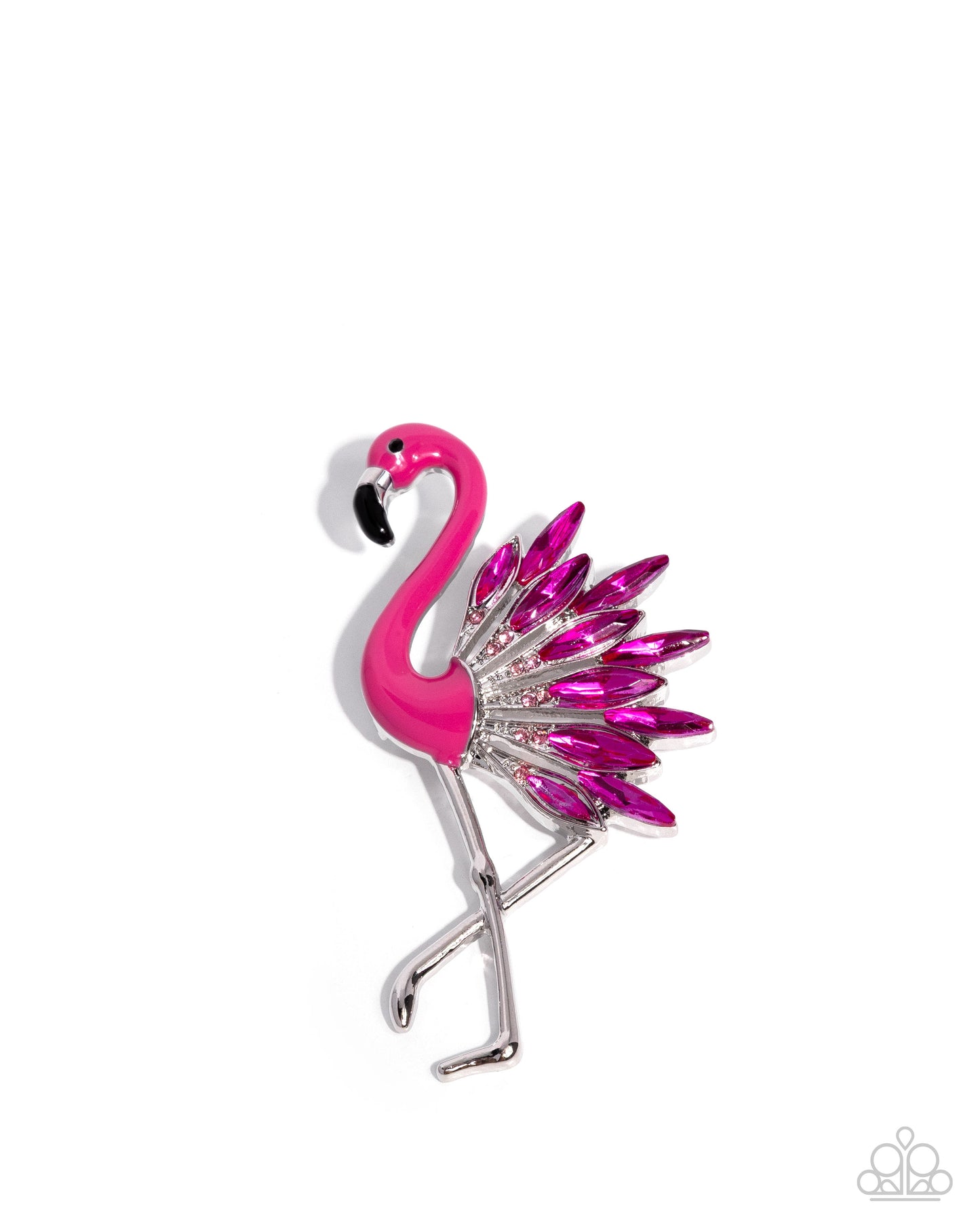 Frenetic Flamingo Pink Brooch - Jewelry by Bretta