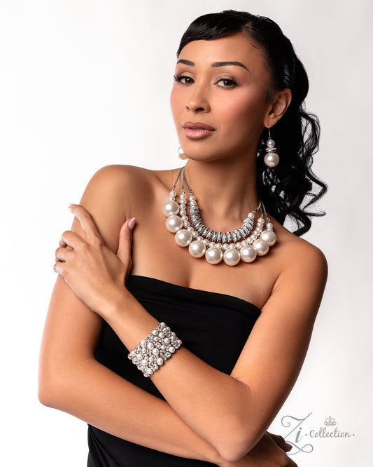 Comfortable Chic White Bracelet - Jewelry by Bretta