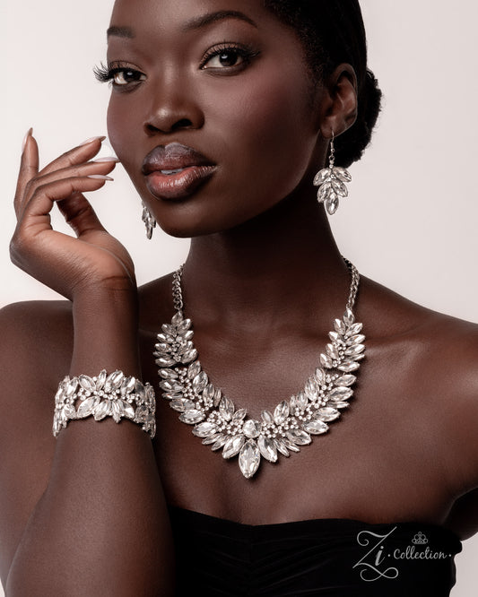 Composed Charm White Bracelet - Jewelry by Bretta