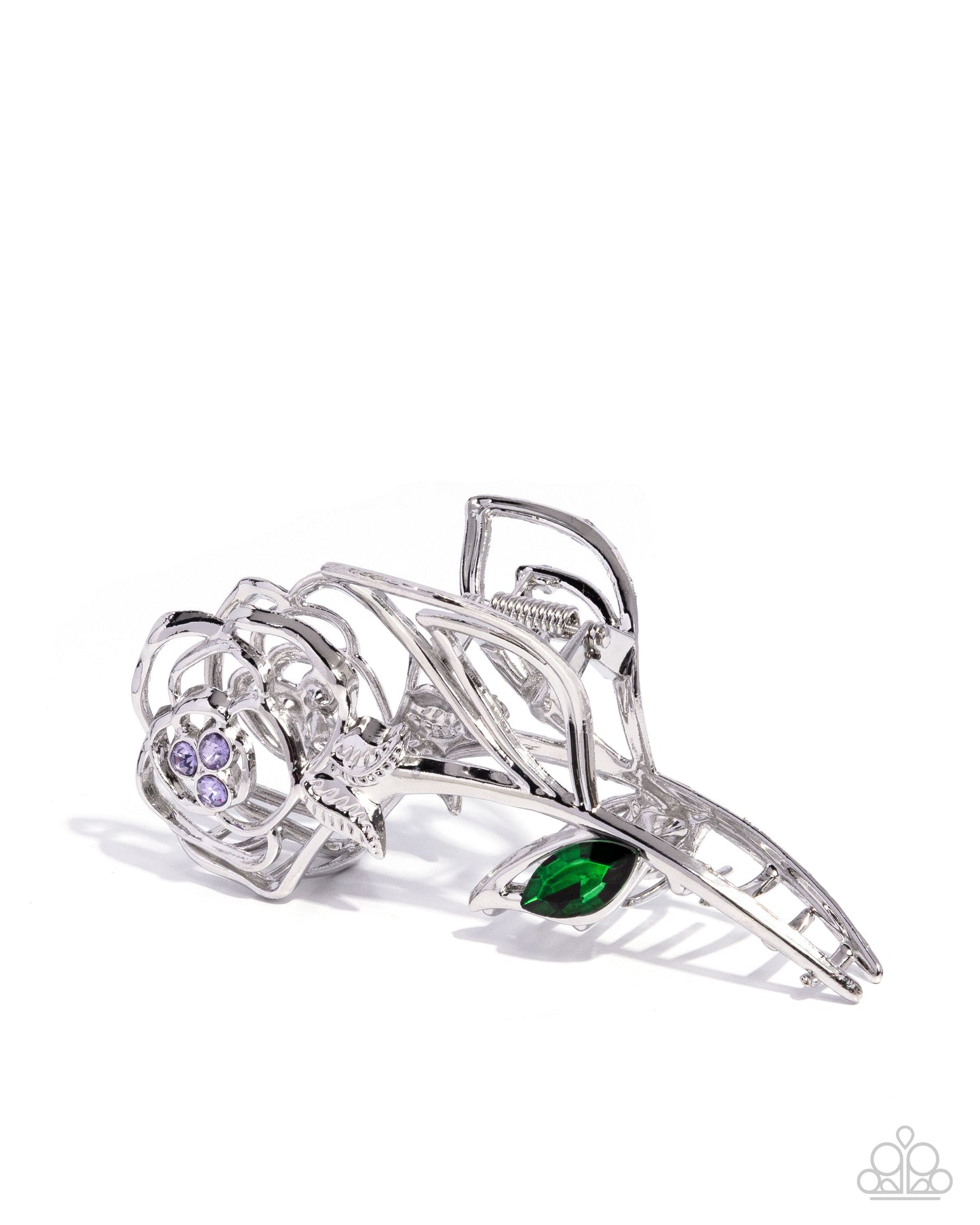 Model ROSE Purple Claw Clip - Jewelry by Bretta