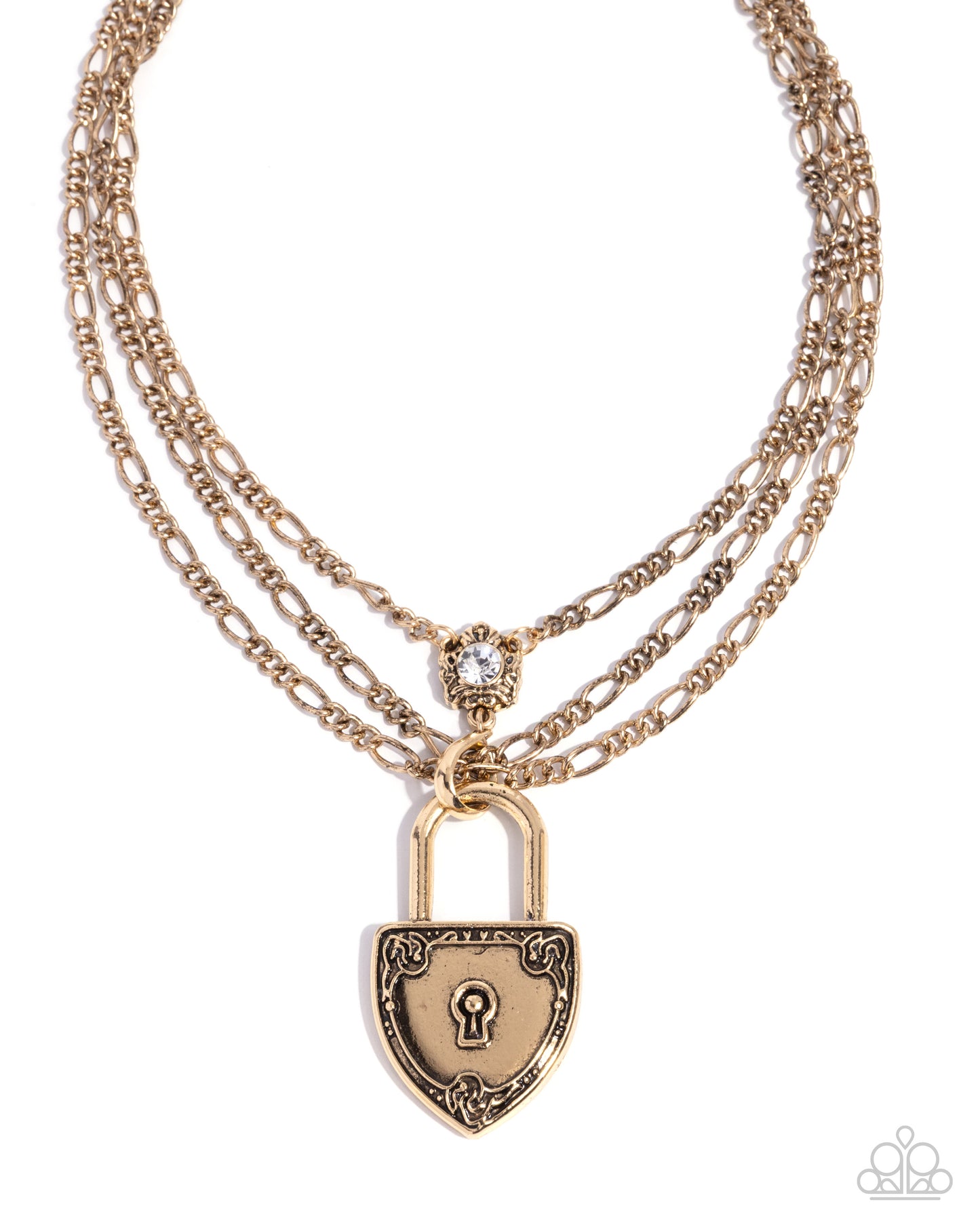 LOCK Show Gold Necklace - Jewelry by Bretta
