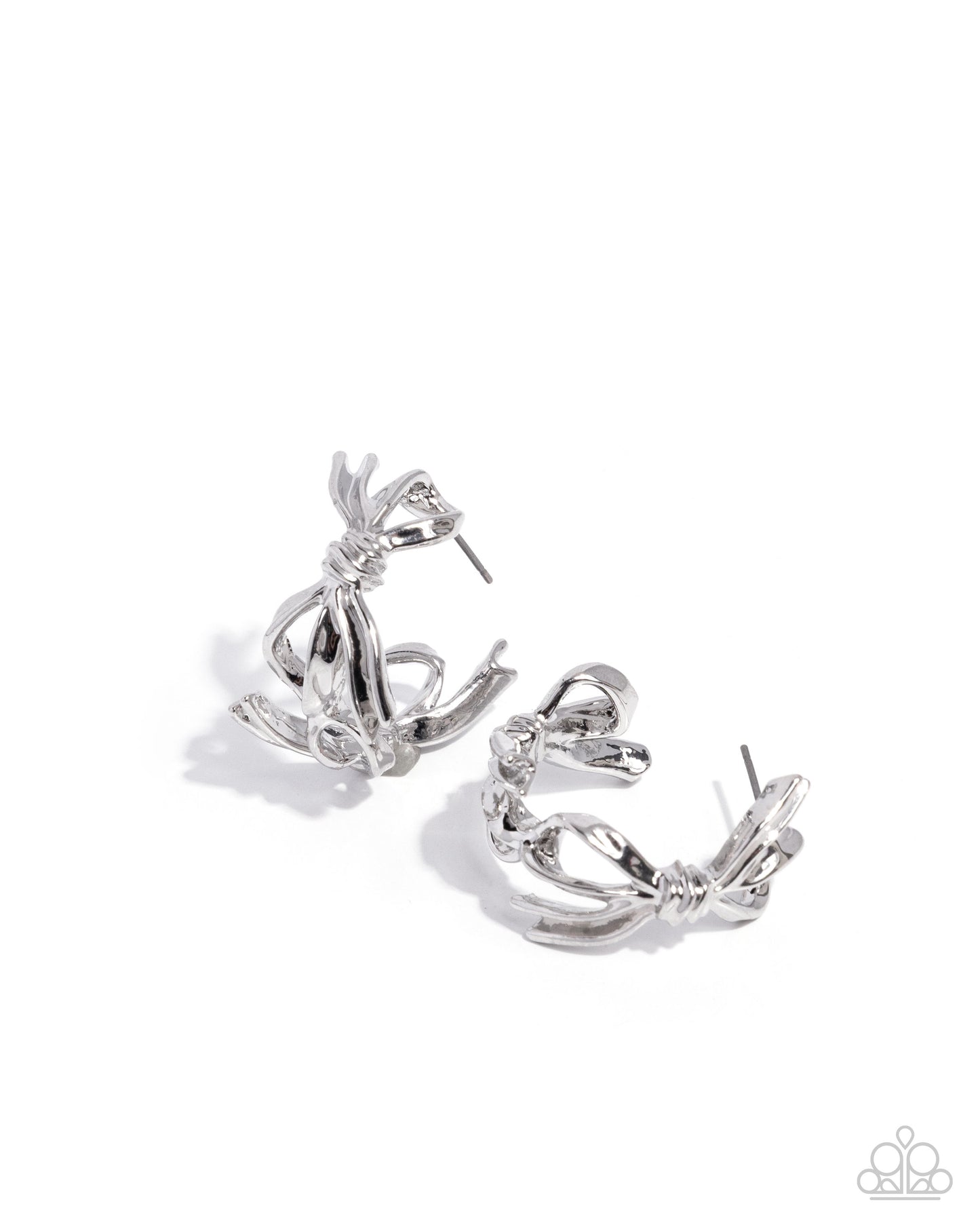 Silver hoop earrings