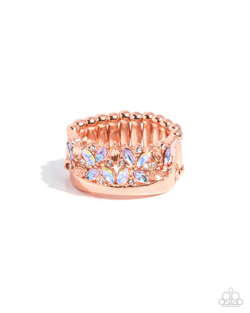 Crowning Chic Copper Ring
