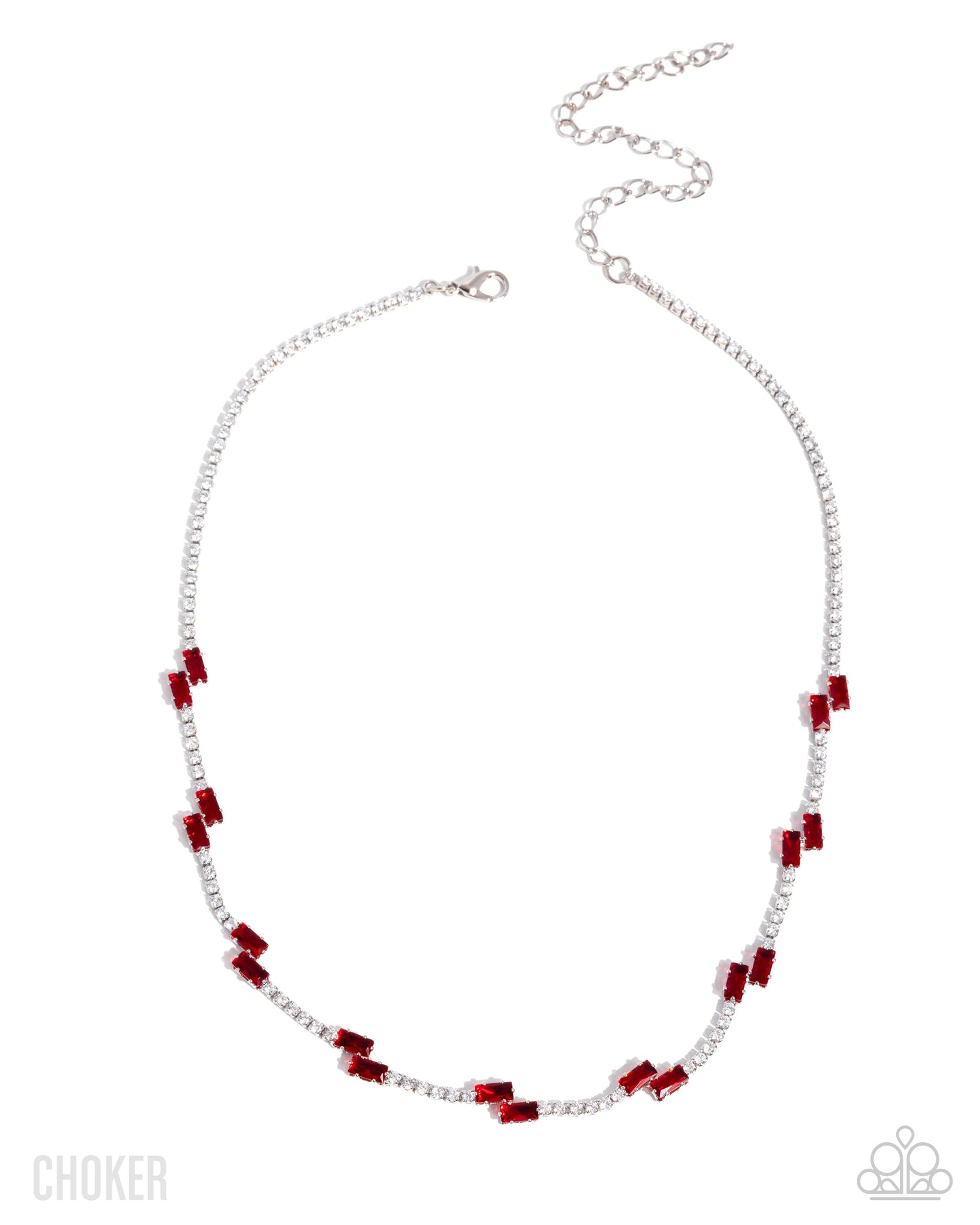 Sliding Shine Red Necklace - Jewelry by Bretta