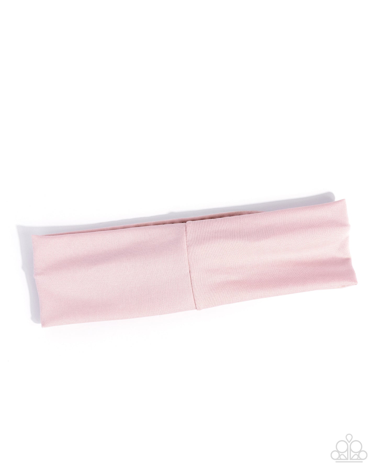 Pink and gray headband on a white background
