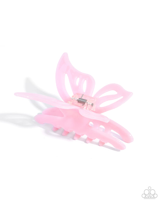 Pink hair clip