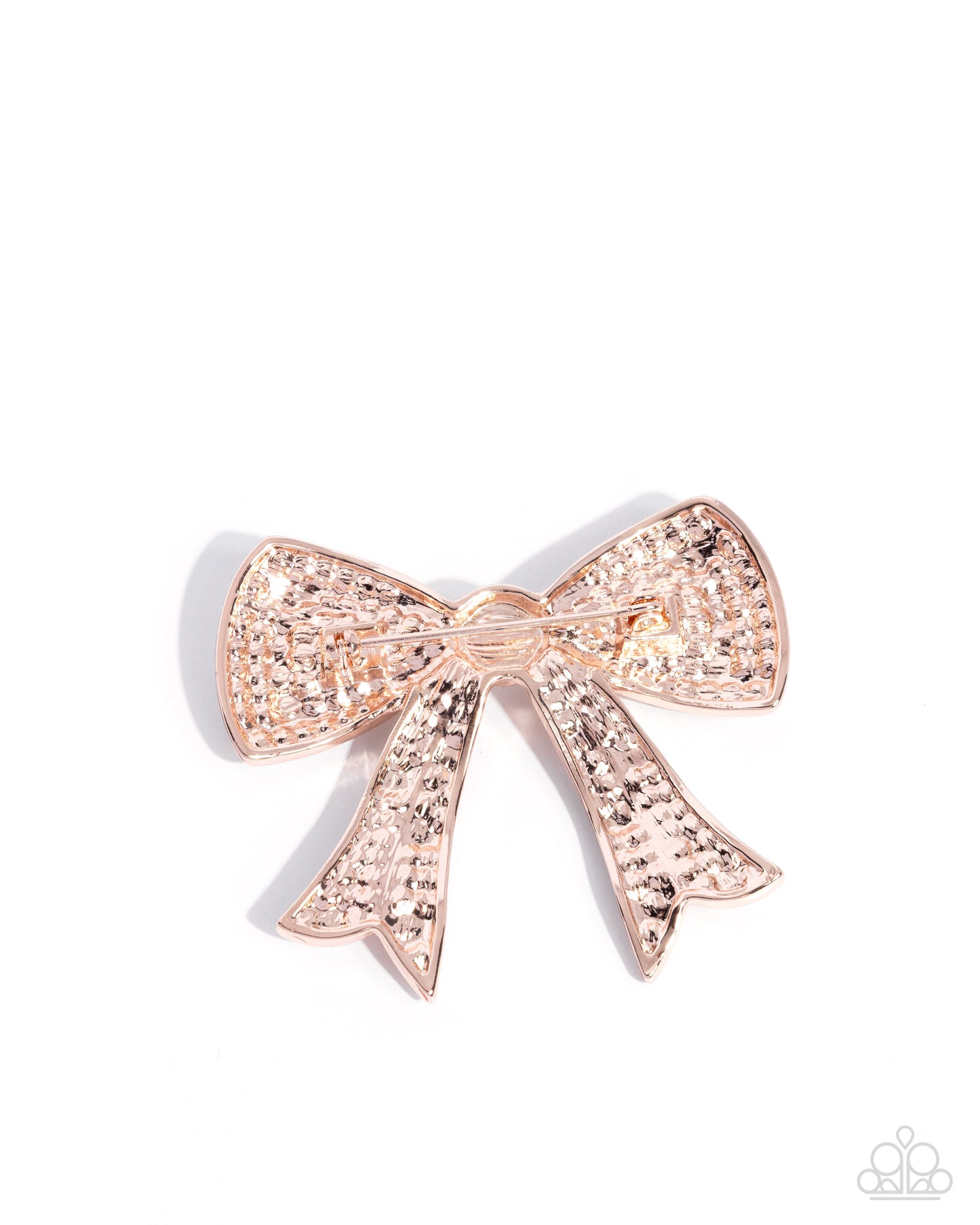 Bow Bravado Rose Gold Brooch - Jewelry by Bretta