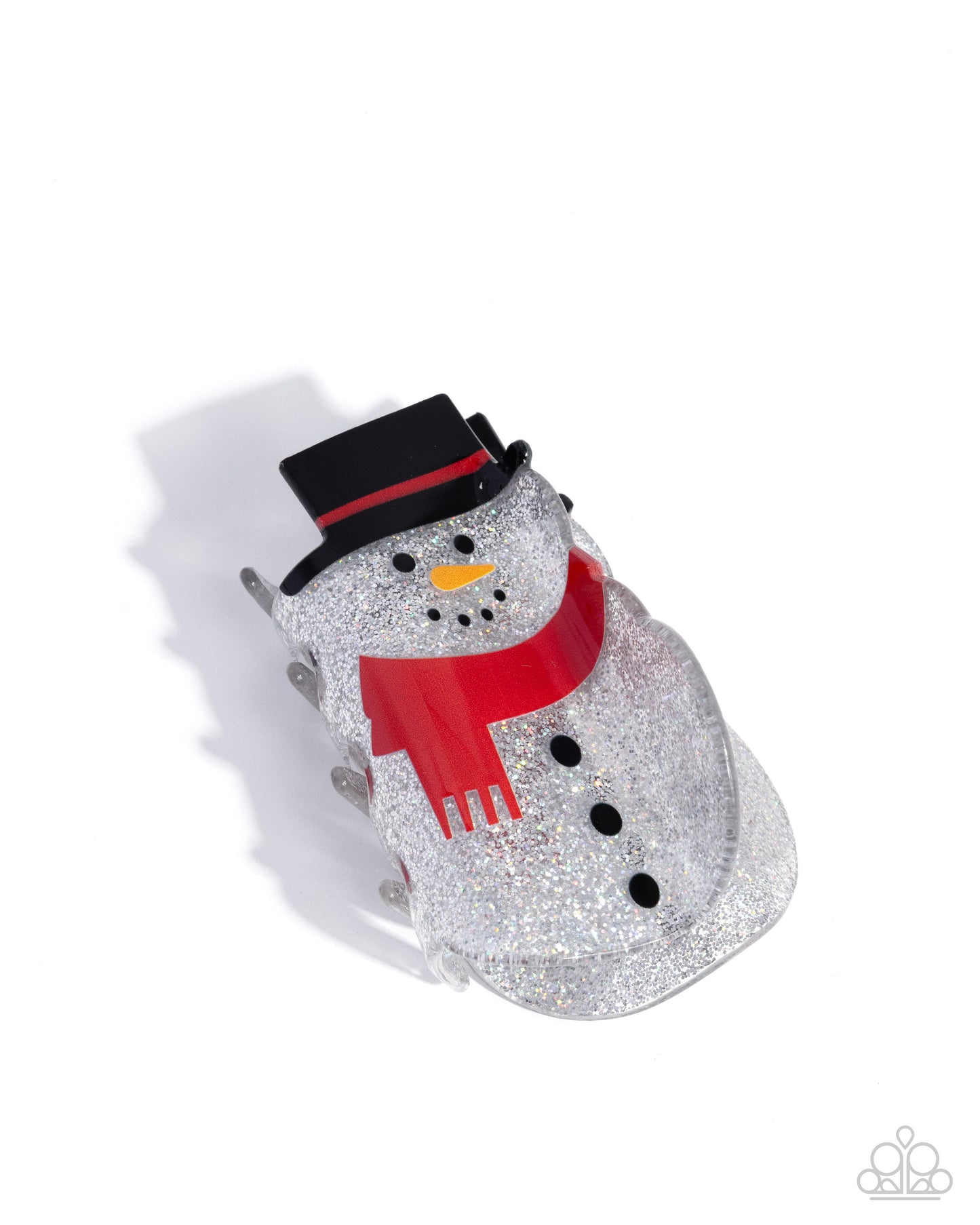 Snowman hair clip