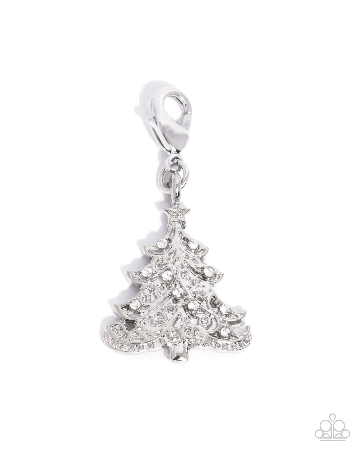 Elaborate Evergreen White Charm - Jewelry by Bretta