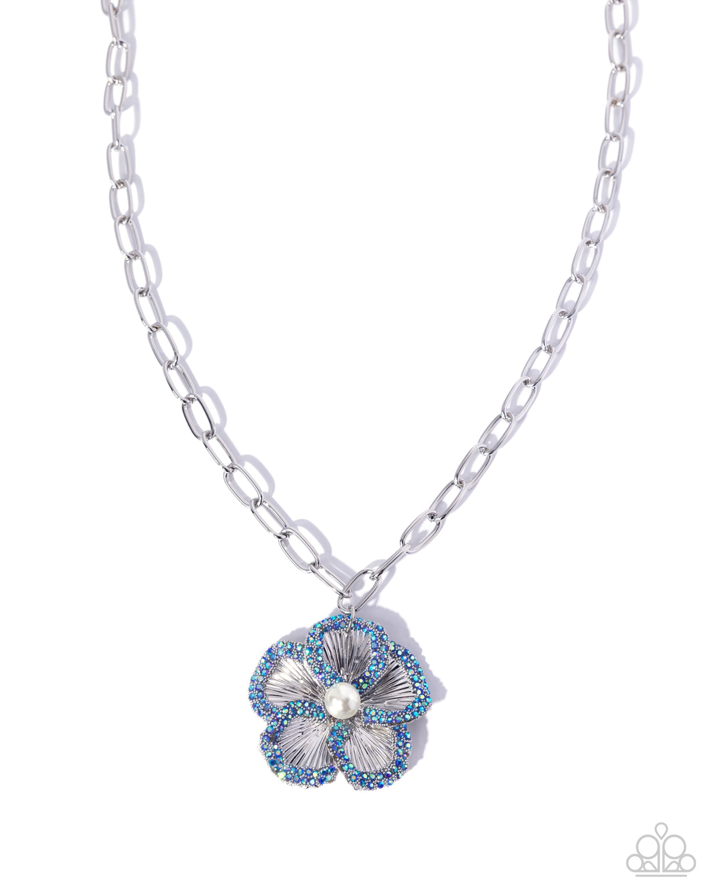 Wallflower Waltz Blue Necklace - Jewelry by Bretta