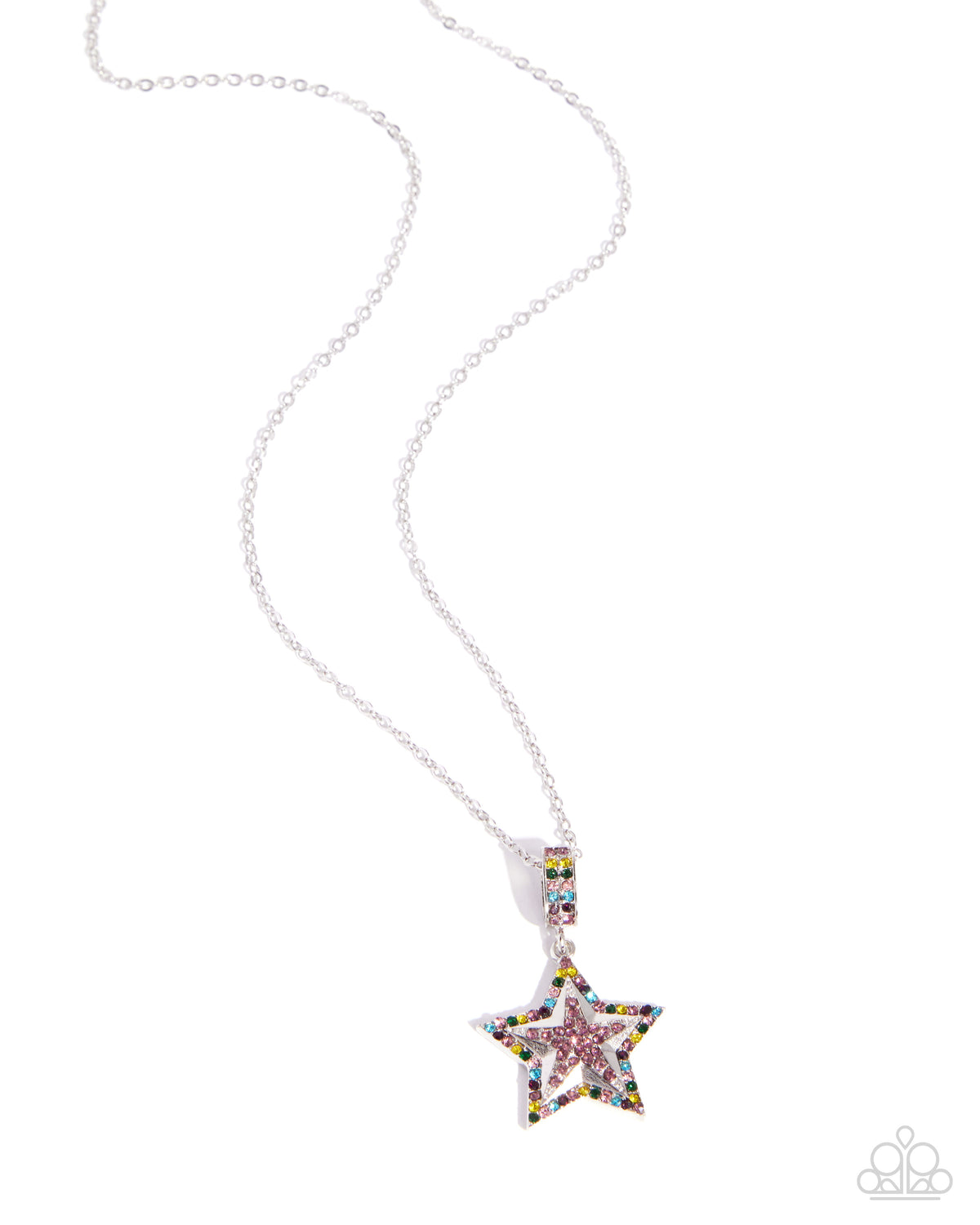 Surreal Star purple rhinestone star necklace by Paparazzi Accessories