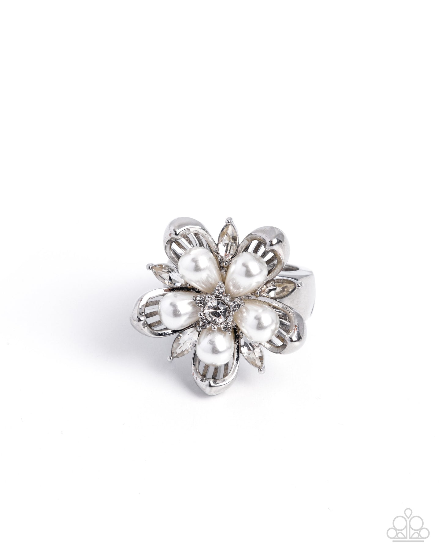 Giving Glitz White Ring - Jewelry by Bretta