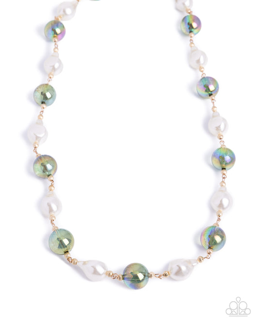 Universal Poise Green Necklace - Jewelry by Bretta