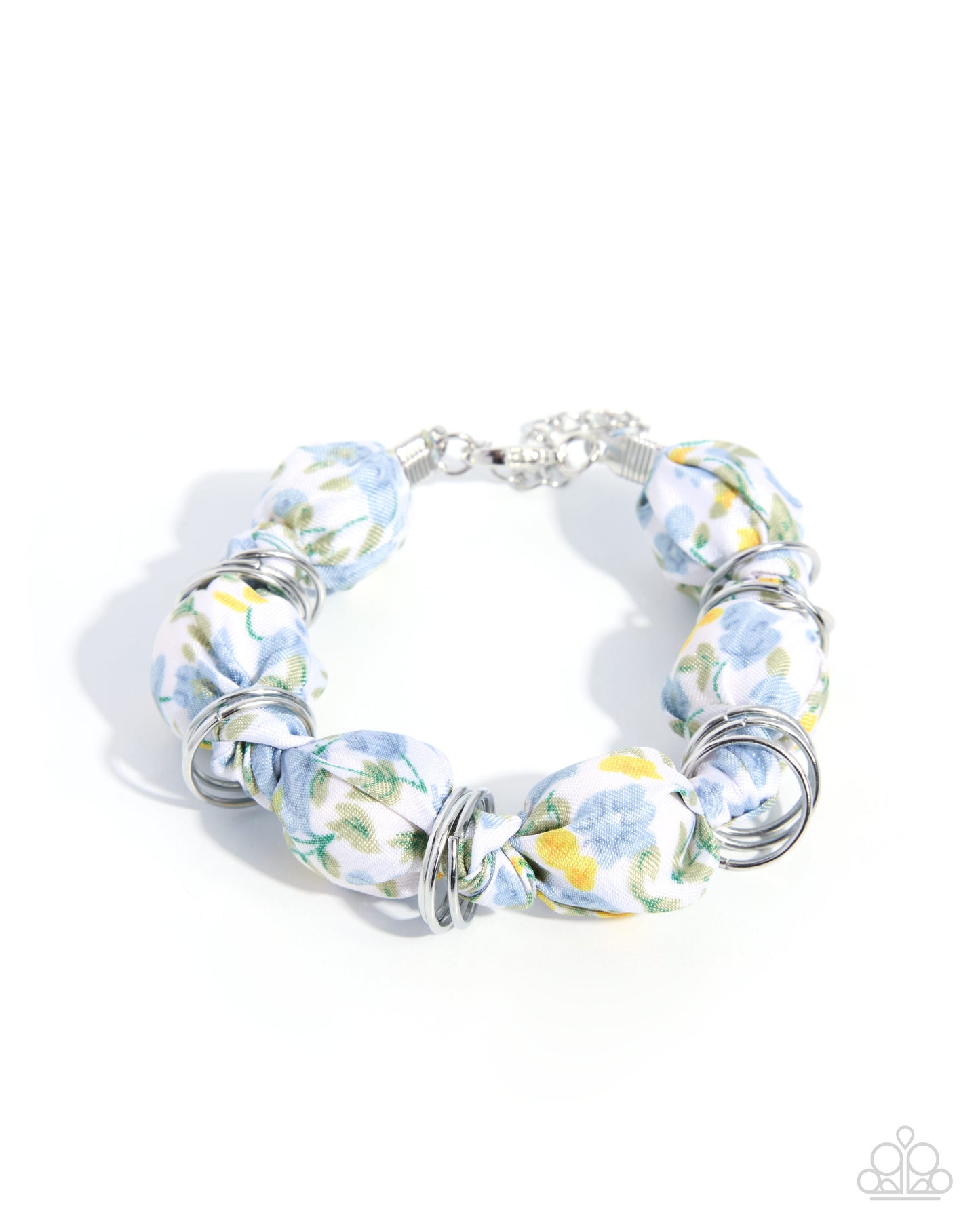 Bracelet with floral design on a white background