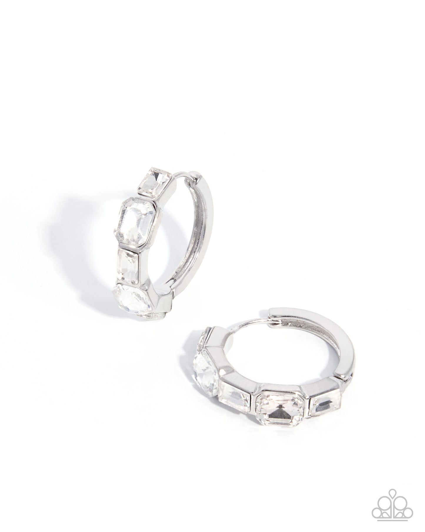 Operatic Overture White Hoop Earrings - Jewelry by Bretta